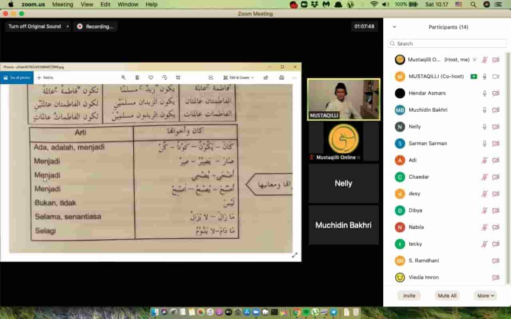 kursus bahasa arab online di tengah pandemi